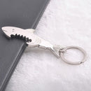 Cutely Shark Glossy Keychain Sliver Metal Bottle Opener Mini Multi Functional Keychain