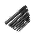 Drillpro 7pcs M3-M12 HSS Nitriding Coated Screw Thread Tap Set Machine Thread Tap Drill
