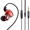 Bakeey Dual Dynamic Wired In-ear Earphone Stereo Noise Cancelling Headphone for Xiaomi Huawei