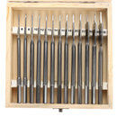 13pcs Flat Spade Drill Bits Set Metal Bit Kit Hex Shank Woodworking Tool