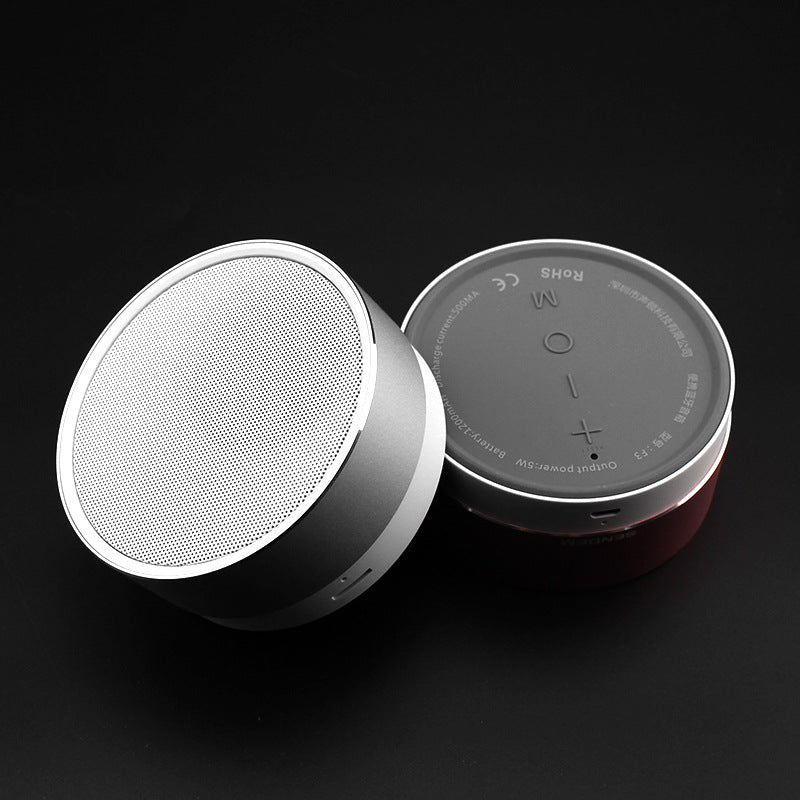 F3 Metal Wireless bluetooth Speaker Portable Subwoofer HIFI Handsfree AUX TF Card Speaker With Mic