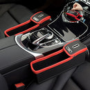 Leather Car Seat Crevice Storage Bag Box Money Pot Beverage Holder Car Seat Pocket Organizer