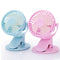 360 Rotation Mini Fan Battery Operated/USB Rechargeable Clip on Fan for Baby Stroller/Gym/Office/Study