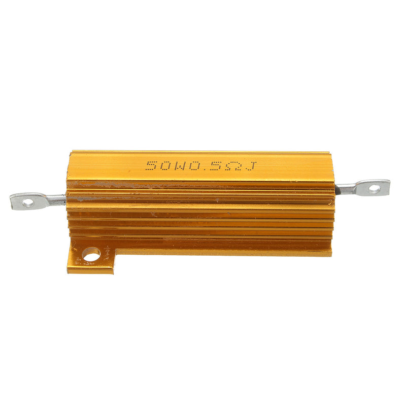 50W 0.5R 1R 2R 2.2R 4R 6R 8R 10R 20R Ohm Aluminum Shell Power Case Wirewound Resistor