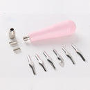 Stainless Steel Wood Carving Knife Paper Carving Chisel Hand Tools Handle + 6 Cutter Heads