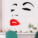 Miico FX1258 Red Lip Beauty Girl Wall Sticker Wall Art Home Decoration Stiker