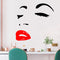 Miico FX1258 Red Lip Beauty Girl Wall Sticker Wall Art Home Decoration Stiker