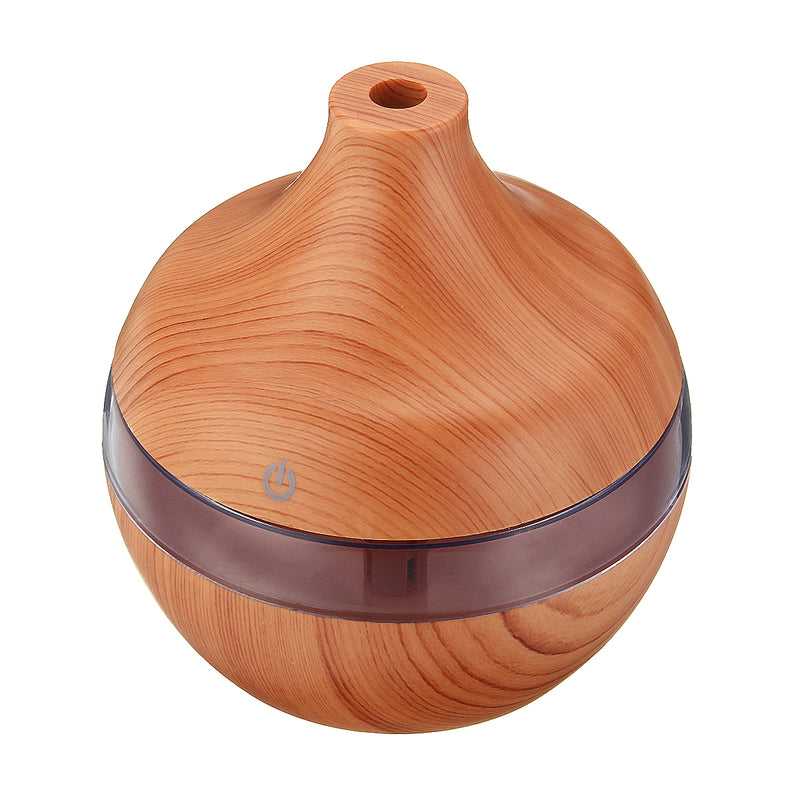 Intelligent Induction LED USB Wood Grain Ultrasonic Air Humidifier Aromatherapy