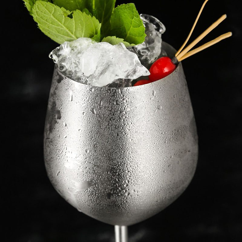 Shatterproof Stainless Steel Wine Glasses Goblets Wine Glass Copper Wine Cup