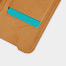 For OnePlus 7T Pro Case NILLKIN Qin Series Vintage Flip Card Slot Holder PC Bumper PU Leather Protective Case