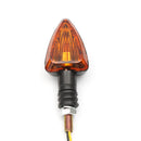 Pair Motorcycle Turn Signal Lights Blinker Street Bike Amber E-Mark Bulb Amber Universal