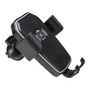 Universal Qi Wireless 10W Fast Charge Gravity Linkage Auto Lock Car Air Vent Holder for Mobile Phone
