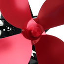 IPRee 7.8Inch 1100RPM Silent 4 Blade Stove Fan Fireplace Fan Fire Heat Powered Saving Fan