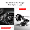 Yesido 10W Wireless Charger Nanoadsorption Infrared Sensor Air Vent Dashboard Car Phone Holder For 4.0-6.8 Inch Smart Phone