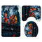 1.8M Maple Prints Bath Shower Curtain Fabric Bathroom Decor Set with 12 Hooks