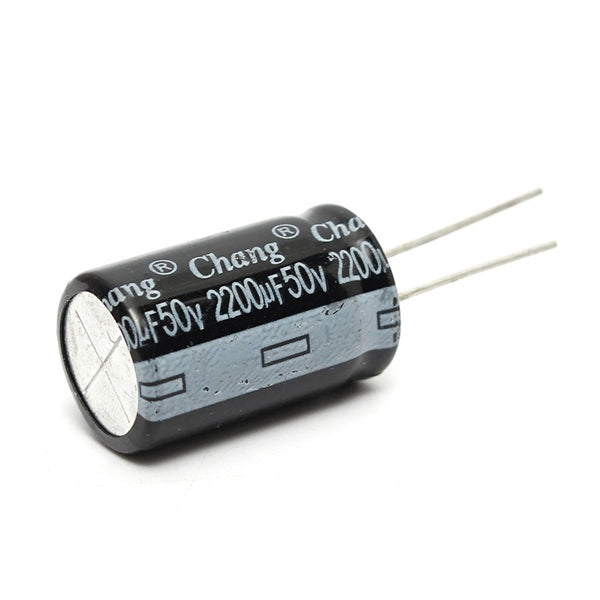 10Pcs 50V 2200UF 16 X 25mm Electrolytic Capacitor