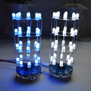 3Pcs Geekcreit DIY Blue Mini Star Flashing LED Cylinder Kit With 23 Flashing Mode