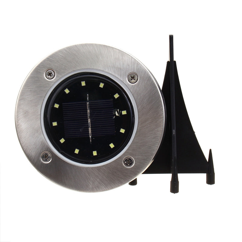 Solar Powered 12 LED Buried Light Under Ground Lamp Outdoor Path Garden Decor