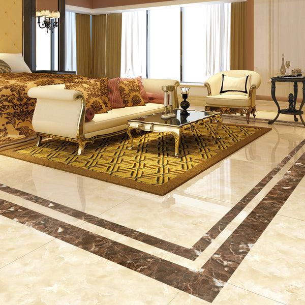 Plate Marble Pattern DIY Tile Sticker High-end Floor Tile Decorative Line Stickers Tile Wall Sticker