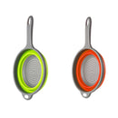 Folding Collapsible Fruit Vegetable Strainer Handle Colander Draining Basket Camping Picnic