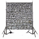 8x8ft Light Gray Stone Wall Photography Backdrop Studio Prop Background