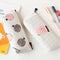 WAM PC-04 Canvas School Pencil Case Stationery Storage Organizer Pen Bags Pouch