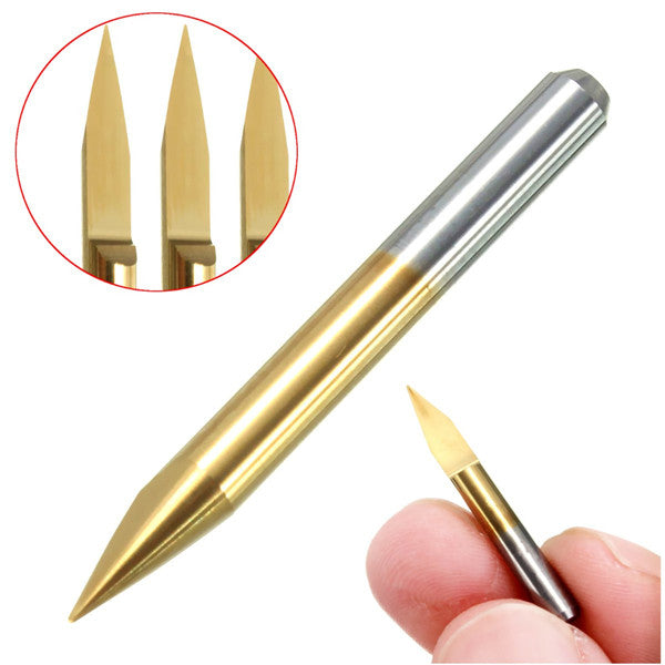3.175mm Shank 30 Degree 0.2mm Titanium Coated Carbide PCB Engraving CNC Bit Router Tool