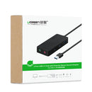 UGreen CR133 USB 3.0 to 3-Port USB 3.0 Hub with External 3.5mm SPK MIC Audio Adapter