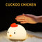 Home Creative Tumbler Cartoon Silicone Cuckoo Chicken Night Light Patting Lamp Bedside Baby Sleep Night Light