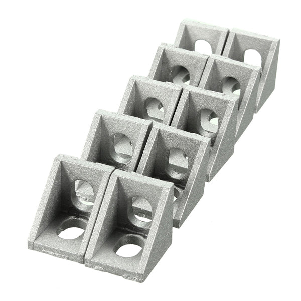 Suleve AJ20 Aluminium Angle Corner Joint 20x20mm Right Angle Bracket Furniture Fittings 10pcs