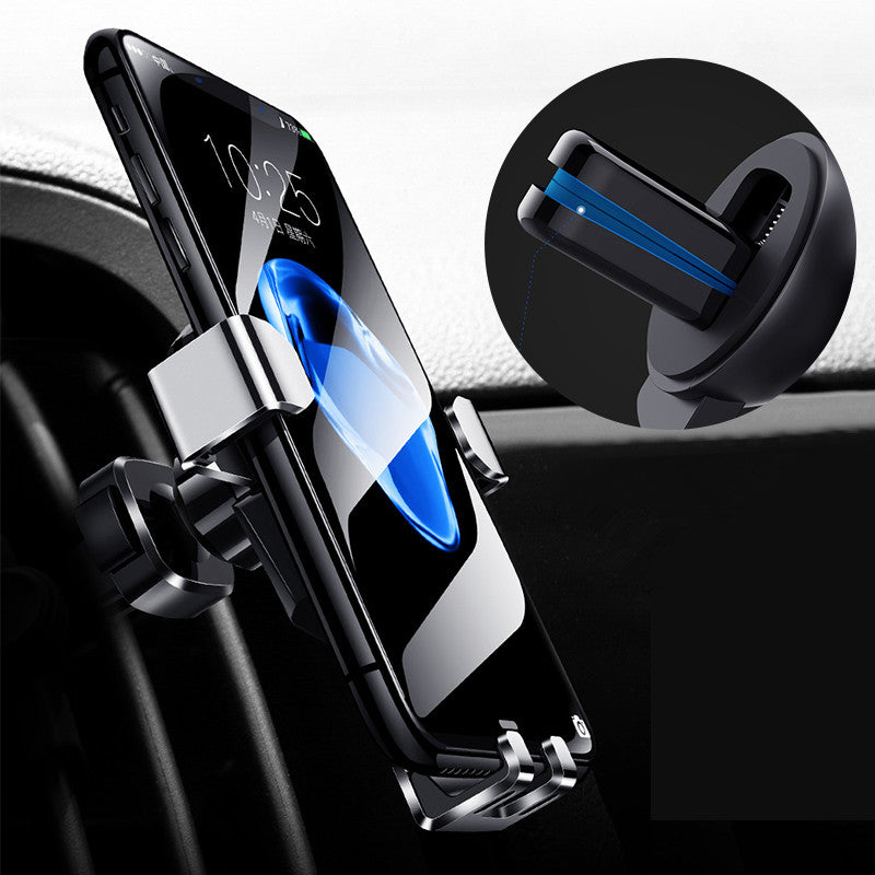 Universal Metal Gravity Automatic Lock Multi-angle Rotation Car Holder for iPhone Mobile Phone