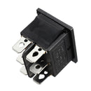 5pcs 250V AC 6 Pin 3 Position Rocker Switch Hoist Boat ON-OFF-ON Push Button Switch