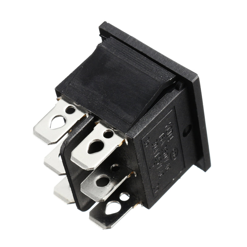 5pcs 250V AC 6 Pin 3 Position Rocker Switch Hoist Boat ON-OFF-ON Push Button Switch