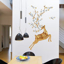 Miico SK9345 Golden Deer Painting Sticker Wall Sticker Home Decorative Sticker Removable Sticker
