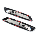 Black LED Side Marker Turn Signal Lights F10 Style Carbon Trim For BMW E90 E91