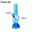 6Inch Skull Acrylic H ookah Shisha Pipe Water T obacco Pipe with Herb Grinder(4Types)