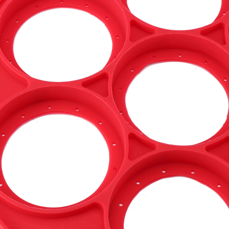 7 Holes Pancake Silicone Mold Circular Fried Egg Mold Nonstick Flip Pancake Maker Omelette Egg Forms Ring Mold Egg Tools Egg Mould