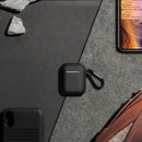 Dirose Luxury Portable PU Leather Wireless bluetooth Earphone Storage Cover with Anti-lost rope & Keychain for Apple Airpods 1/2