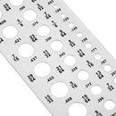 Stainless Steel 29 Size 1/16 to 1/2 Inch Drill Bit Gauge Bolt and Wire Gauge Drill Gauge