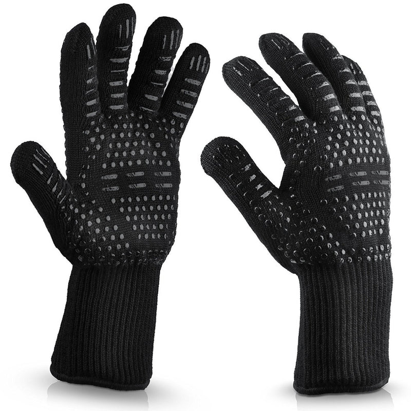 1pc Silicone and Cotton High Temperature Resistant Heat-resistant Useful Bacon Microwave Oven Glove
