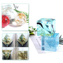 33Pcs/Set Resin Mould Resin Silicone Casting Molds Epoxy w/ 2 Pack Measuring Cups & Wood Sticks Flash Powder