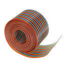 5M 1.27mm Pitch Ribbon Cable 50P Flat Color Rainbow Ribbon Cable Wire Rainbow Cable