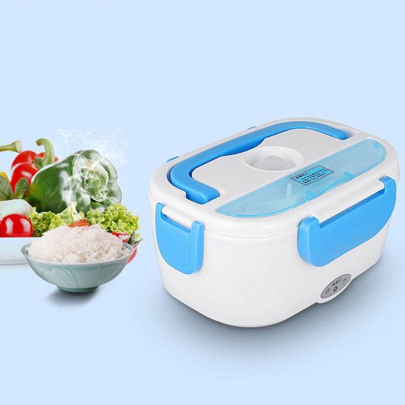 1.5L Electric Lunch Box Car Plug-in Heating Insulated Food Warmer Container Outdoor Travel