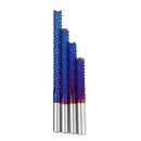 Drillpro 6mm Shank 22/25/32/42/52mm Tungsten Carbide Milling Cutter Blue Nano Coated End Mill