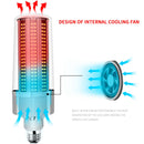 AC100-277V E27 100W No Strobe Fan Cooling Camping Home Garden 366 LED Corn Light Bulb