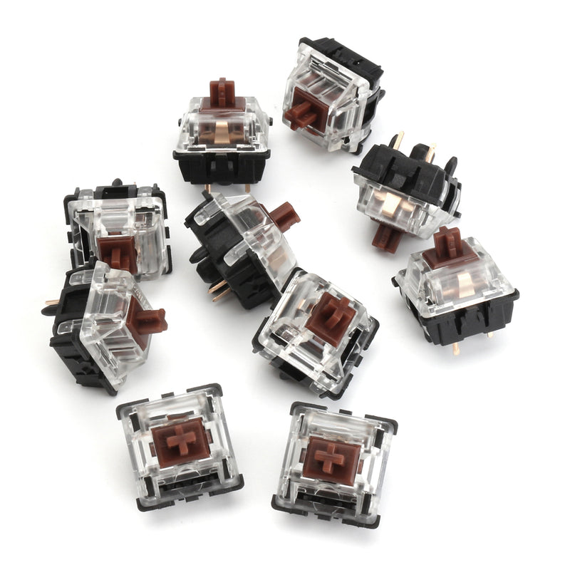 10Pcs 5 Pin Brown Switch Mechanical Keyboard Switch for Gateron RGB Series