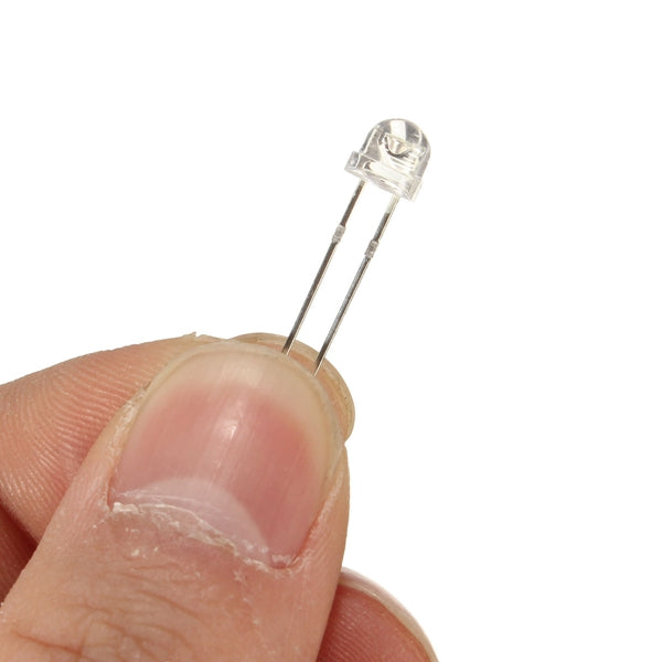 300pcs F5 5mm White Bright Diode Straw Hat Super Light LED Assortment Kit