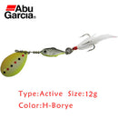 Original Abu Garcia H-borye 7g 12g Spoon Fishing Lure Spinner Bait with Treble Hook and Feather