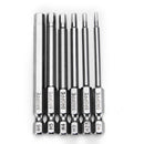 Broppe 6pcs 75mm H2-H6 Magnetic Hexagon Head Screwdriver Bits 1/4 Inch Hex Shank