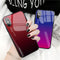 Bakeey Gradient Scratch Resistant Tempered Glass Protective Case For iPhone X/XS/XR/XS Max